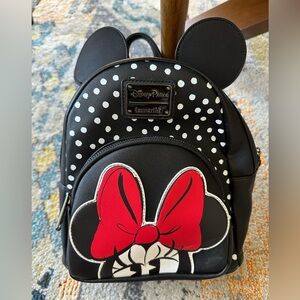Loungefly Black and White Minnie Mouse Bag
